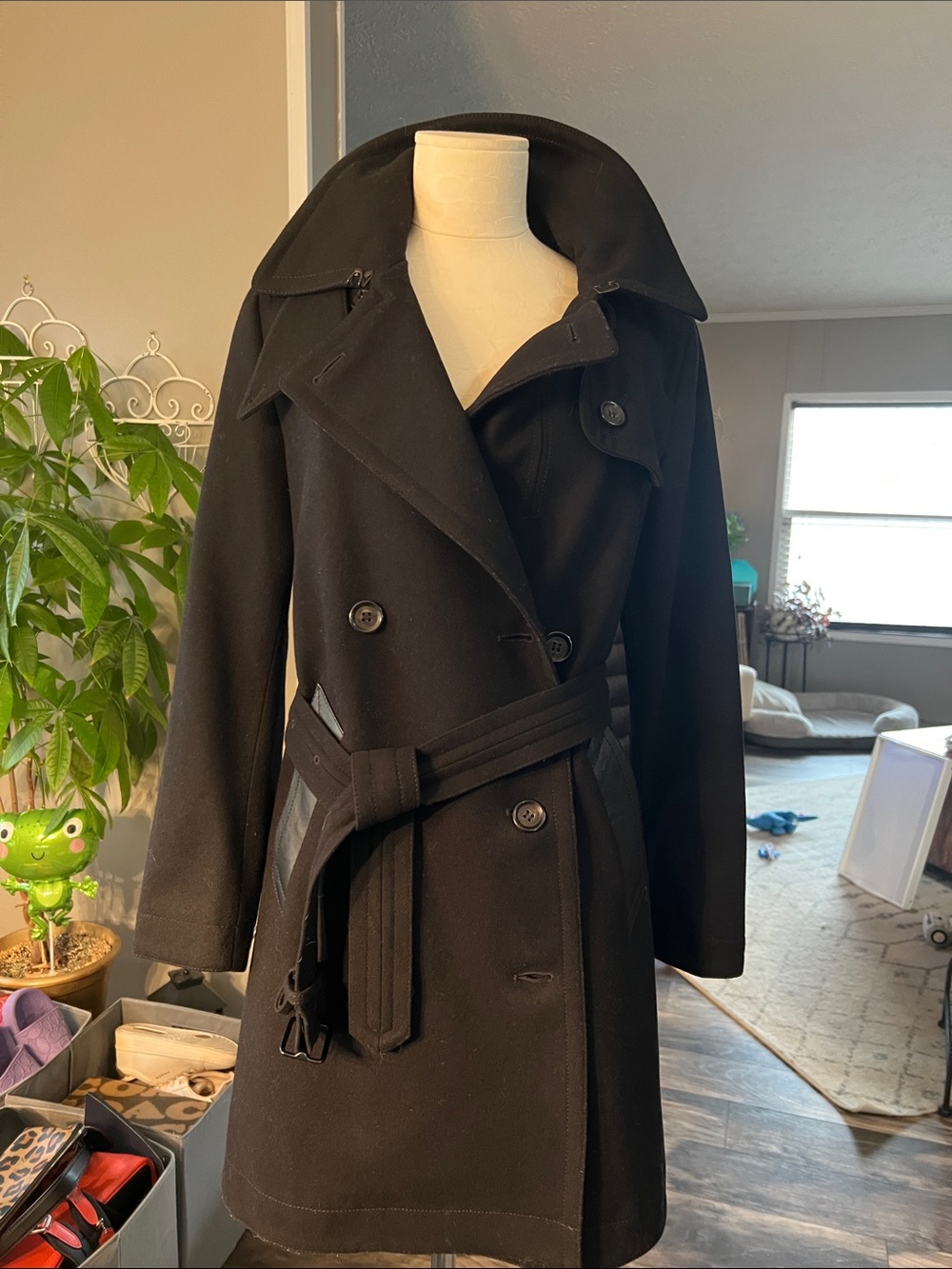 Coach wool military style coat